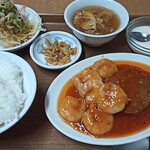 Shuka Yume - エビチリハンバーグ定食