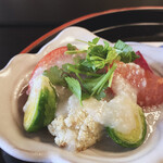 百楽荘 - 米麹ドレッシングの野菜