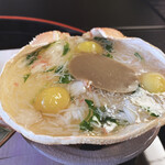 百楽荘 - これ！最高！蟹甲羅玉〆