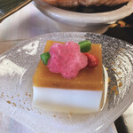 百楽荘 - 柿　チーズ豆腐　　デザートのよう