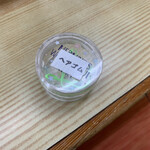 青竹手打ちラーメン 麺や 大山 - ヘアゴムも用意して有ります。