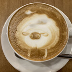 MicT - ドリンク写真:カフェラテ（真上から）