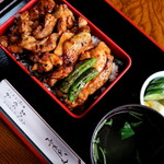 おが和 - 焼き鳥重（普通盛り）