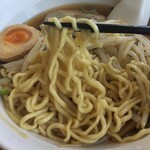 台湾菜館 - 麺も加水少なめ よくある頼りない 輪ゴムみたいな麺では無い！
            
            
            ただ   ちょっとヌルいのが残念！
            
            
            