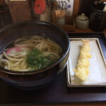 まるしん - かけうどん、えび天