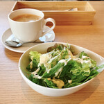 CAFE&DINING FUKUROU - サラダ・ドリンクセット（税込300円）