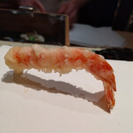 天ぷら 元吉 - 車海老（塩）