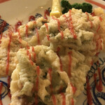 魚里　本家 - 鯵の香梅揚げ