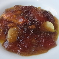 ベージュ アラン・デュカス 東京 - コンソメジュレ、野菜とジロール茸