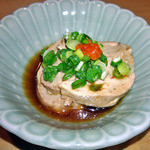 天ぷら処 こさか - こうぐり肝ポン酢（２０１２年９月）