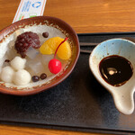 藍屋 - 白玉あんみつ＋330円