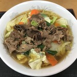 嬉野パーキングエリア（下り線）フードコート - 松阪牛温野菜ラーメン