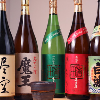 博多とりかわのお供に、種類豊富な《焼酎》で♪