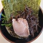 武蔵家 - ラーメン並＋のり・きくらげ増し