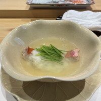 すし 副島康広 - 金目鯛　銚子産のかぶら蒸し　金目鯛からとった出汁と相まって旨し⭐️⭐️⭐️⭐️