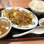 Hidakaya - バクダン定食700円