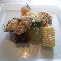 ラーゴ - 秋刀魚のワタを塗った香草焼き.JPG