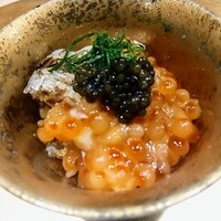 寿司 赤酢 - 太刀魚といくらのひつまぶし