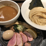 Kamodashi Chuukasoba Menya Yoshiki - 特製鴨白湯つけ麺1,300円