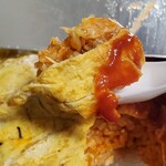 大養軒 - 鶏肉ではなく豚肉が入ってコッテリ。