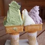 ポラーノ - 料理写真:手前のグリーンは桑茶