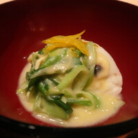 日本料理 ながおか - 煮物　ふぐ白子　えび芋