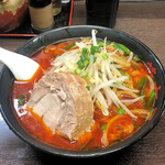 旨辛タンメン 荒木屋 - 台湾２号（麺半分）1,000円、チャーシュー100円