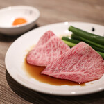 焼肉&手打ち冷麺 二郎 - 名物!サーロイン焼きすき 三河満月卵☆