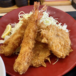 かつや - 海老・ヒレカツ定食