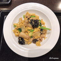 中国料理 豪華 - 豚肉と玉子､ｷｸﾗｹﾞのｵｲｽﾀｰｿｰｽ炒め