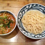 伝蔵 - 辛味噌 肉つけ麺」840円