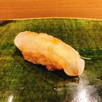 Tsukiji Aozora Sandaime Bettei - ヒラメ昆布締め