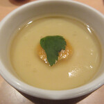 SOTO - 茶碗蒸し:甘エビ(新湊産)、雲丹(北海道産)ビュレ