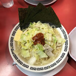 岐阜タンメン - 半チャンセット 960円
            （+肉増量 130円 野菜増量 130円
                  バター 110円 のり 110円）
            タンメンアップ