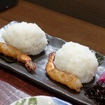 桶家乃隠居 - 天むす２つ