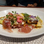 ビストロ ダイア - 佐賀のホワイトアスパラにフォアグラのソテーと半熟卵