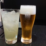 多満喜 - 生ビール＆チューハイレモン