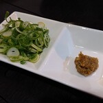 多満喜 - 貝のしゃぶしゃぶの薬味