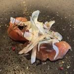 リストランティーノ ルベロ - 桜鱒とオレンジ　カラスミ