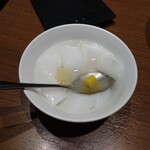 梅蘭 - 菊セットの杏仁豆腐
