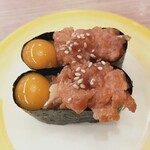 すし江戸 - サーモンユッケ