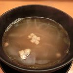 旨香 - 和牛炭火焼ランチコース 1000円 のオニオンスープ