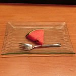 旨香 - 和牛炭火焼ランチコース 1000円 のスイカ