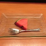 旨香 - 和牛炭火焼ランチコース 1000円 のスイカ