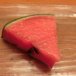 旨香 - 和牛炭火焼ランチコース 1000円 のスイカ