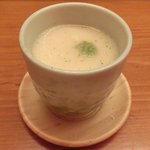 旨香 - 和牛炭火焼ランチコース 1000円 のとろろ茶碗蒸し