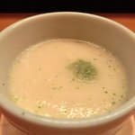 旨香 - 和牛炭火焼ランチコース 1000円 のとろろ茶碗蒸し