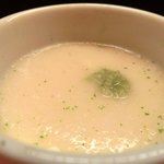 旨香 - 和牛炭火焼ランチコース 1000円 のとろろ茶碗蒸し