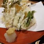 醍醐 - 海老と山菜天麩羅