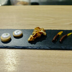 Il Lato - 金柑バターサンド、フィナンシェのワッフル仕立て、オランジェット。